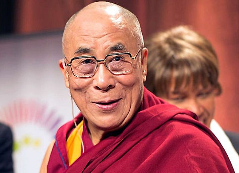 Tenzin Gyatso, 14th and current Dalai Lama.