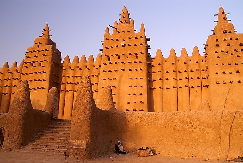 An ancient mosque part of the famous group of Muslim learning centers collectively known as the Universities of Timbuktu.