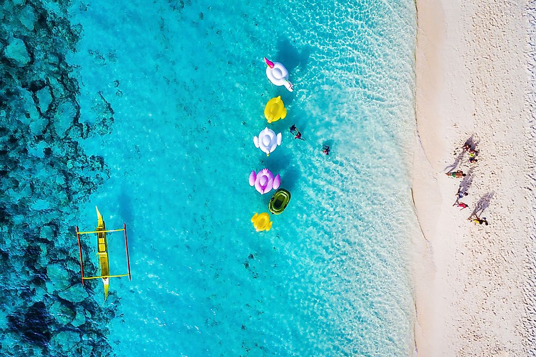 The island of Boracay in the Philippines. 