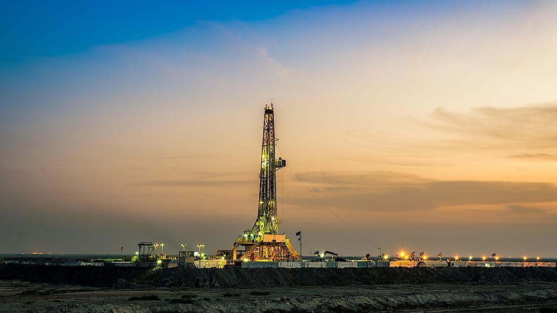 A drilling rig in Iraq. 