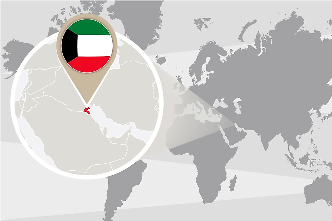 Kuwait is one of the smallest countries in the world covering only 6,880 square miles.