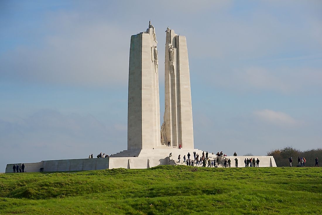The Canadian National Vimy Ridge Monument. 