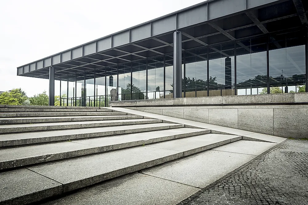 The National Gallery, Berlin, was designed by van der Rohe. 