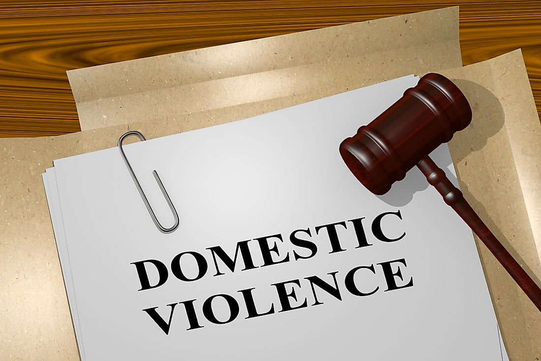 Not all countries have laws against domestic violence. 