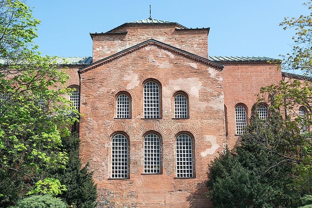 Saint Sofia Church in Sofia, Bulgaria, was built during the 4th century.