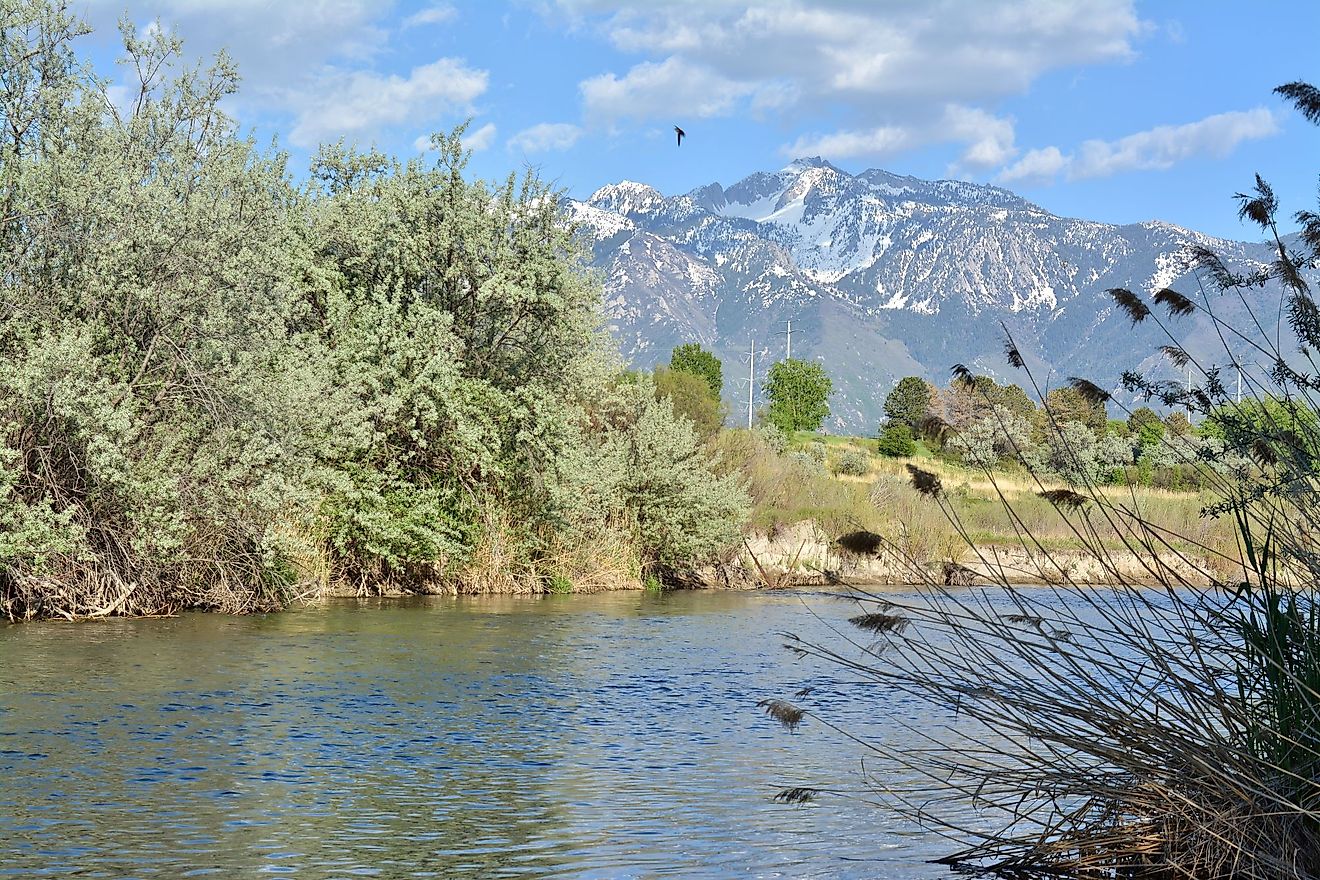 Mountain view in West Jordan, Utah. 