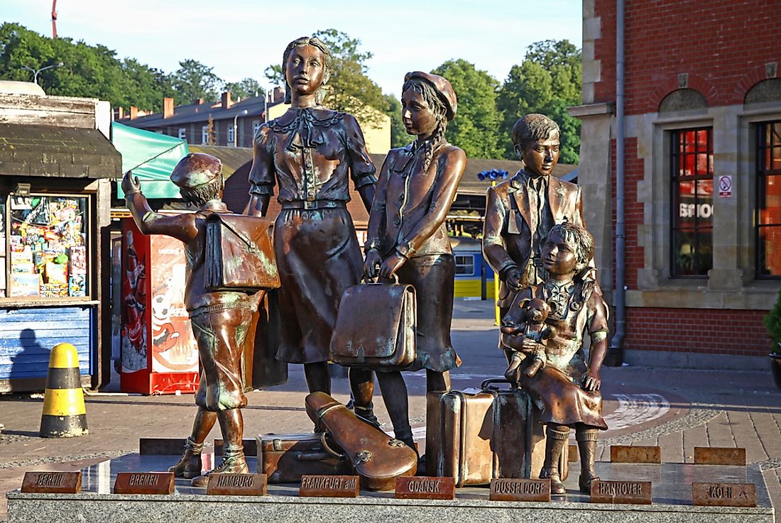 Kindertransport Memorial commemorates the rescue operation of Jewish children between 1938 and 1940.  Editorial credit: katatonia82 / Shutterstock.com