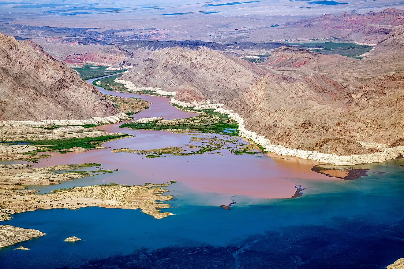 Colorado River Joins Lake Mead