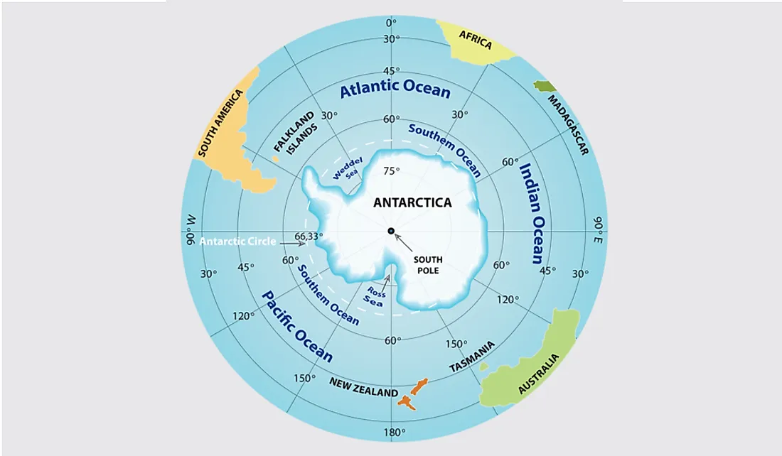 Four of the world's five oceans are partially or entirely located within the Southern Hemisphere.