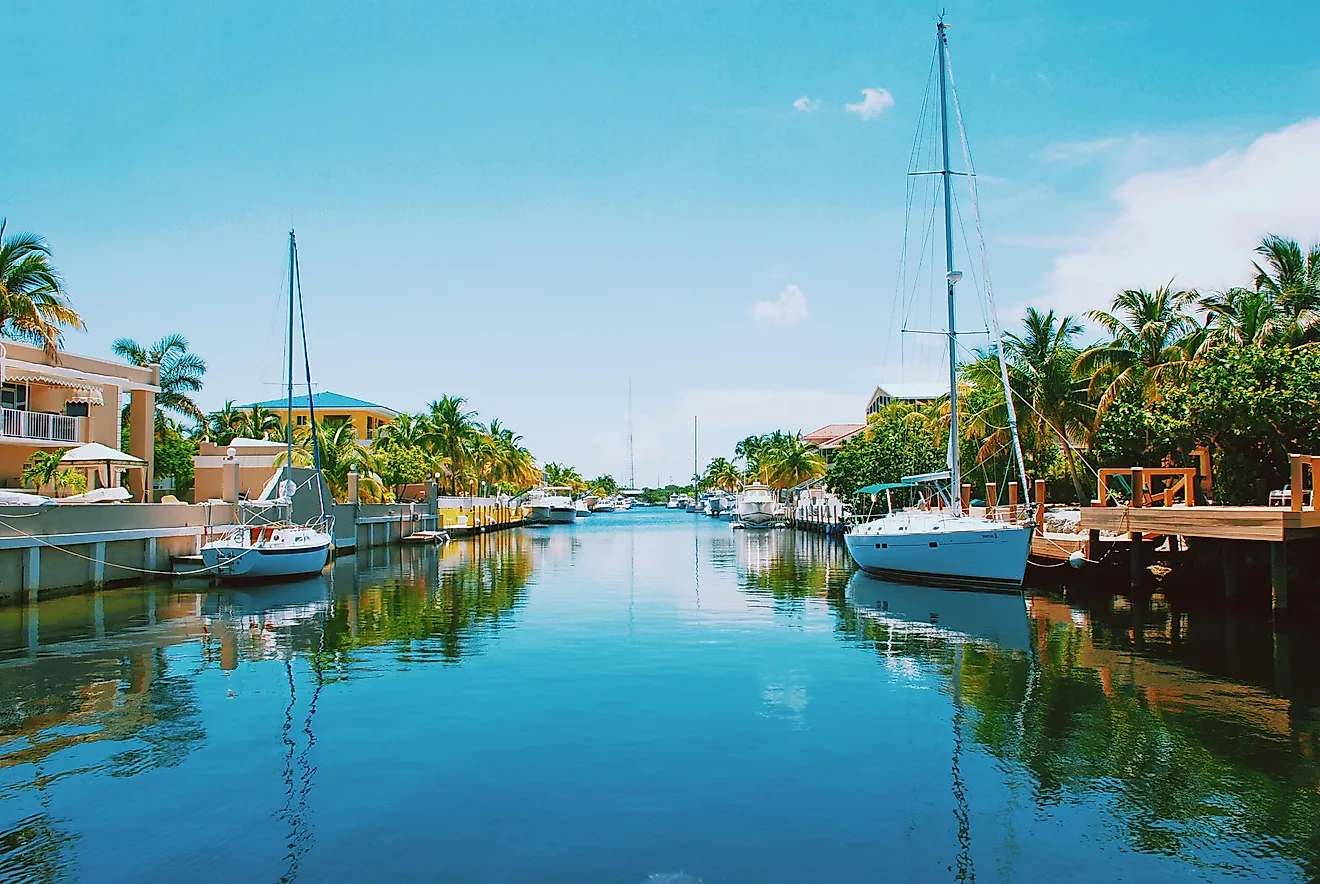 Beautiful view in Key West, Florida.