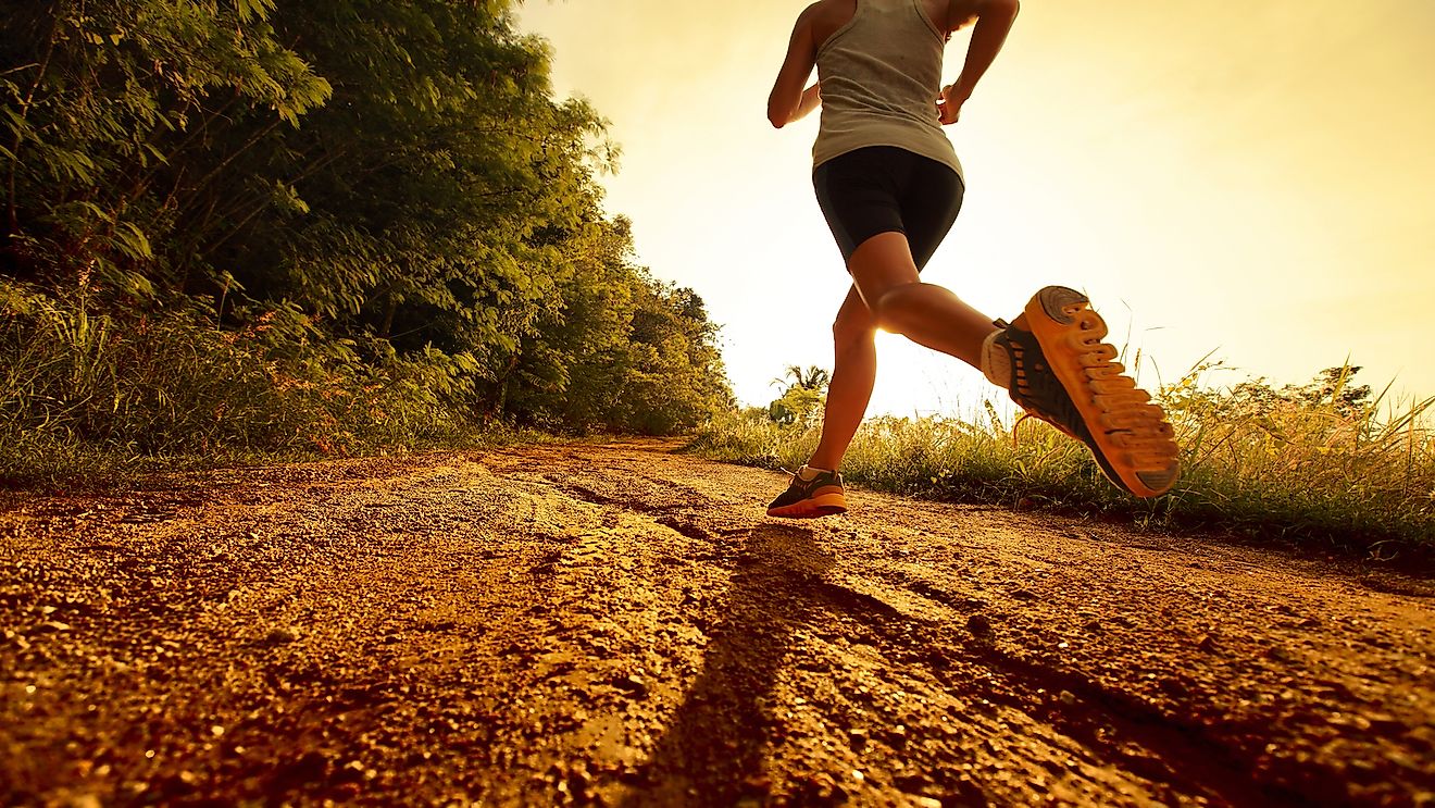 Cross-country running is a popular outdoor event in the US.