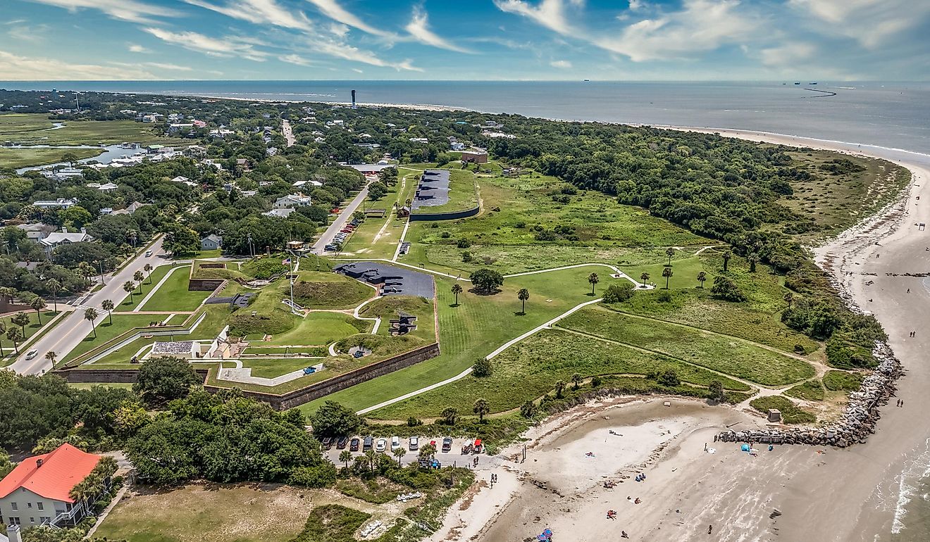 Fort Moultrie on Sullivan's Island, South Carolina.