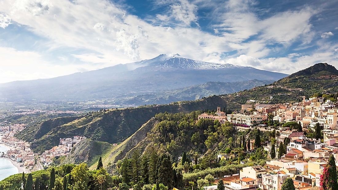 Mount Etna in Sicily, Italy.