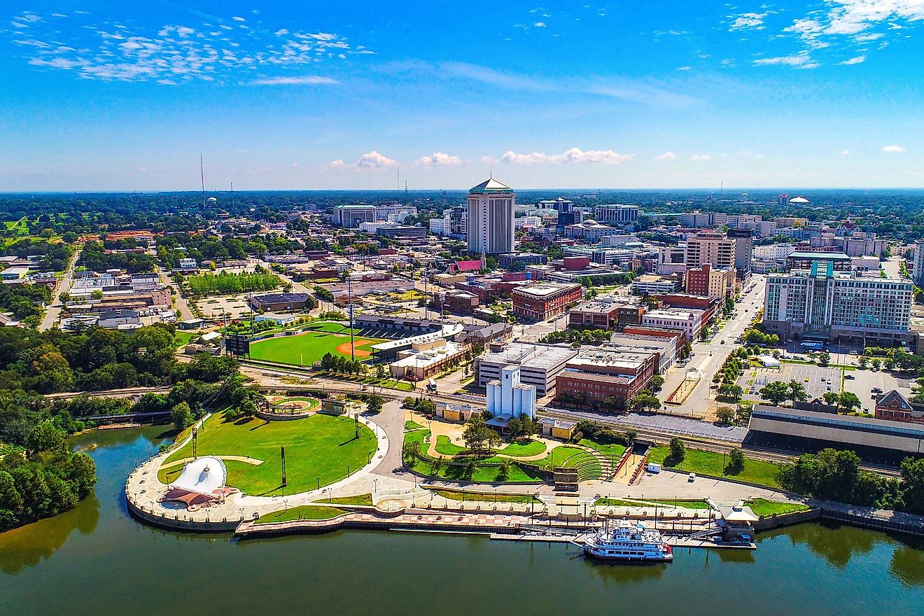  Aerial View of Downtown Montgomery Alabama. Image credit Kevin Ruck via Shutterstock