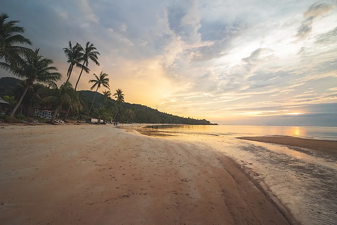 A sunset on Ko Pha Ngan, Thailand. 