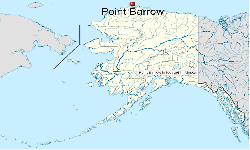 Point Barrow is the northernmost point in the United States.