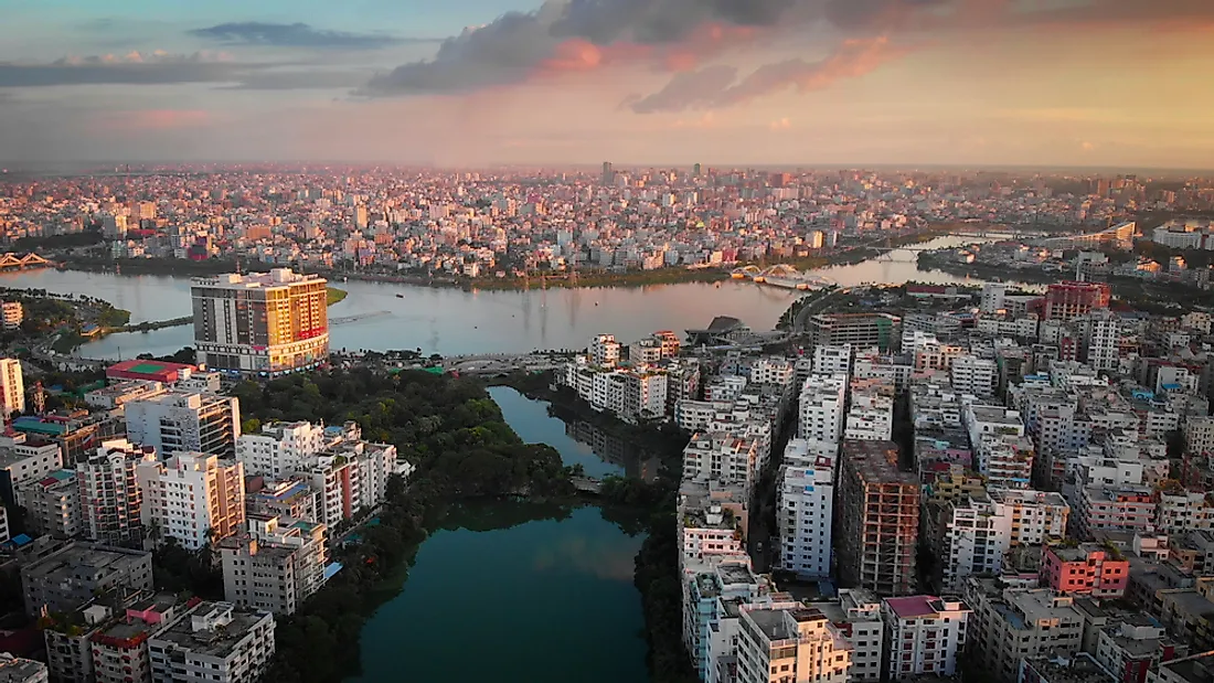 Dhaka, the capital city of Bangladesh. 