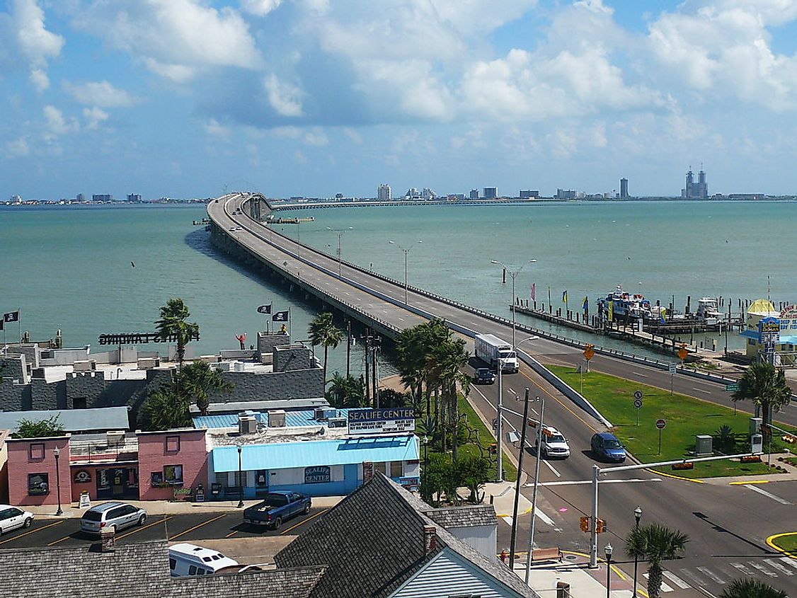 Entrance to South Padre Island.