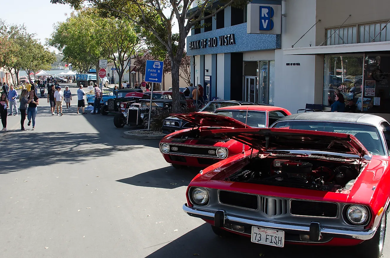 Car Show on the streets Rio Vista California