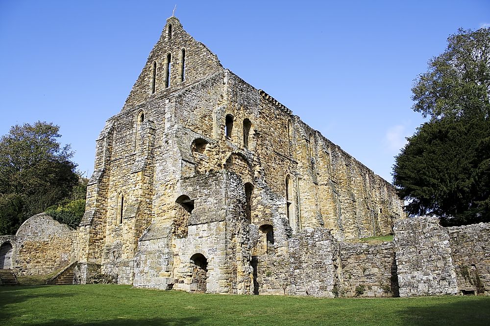 Ruins near the location where the Battle of Hastings took place. 