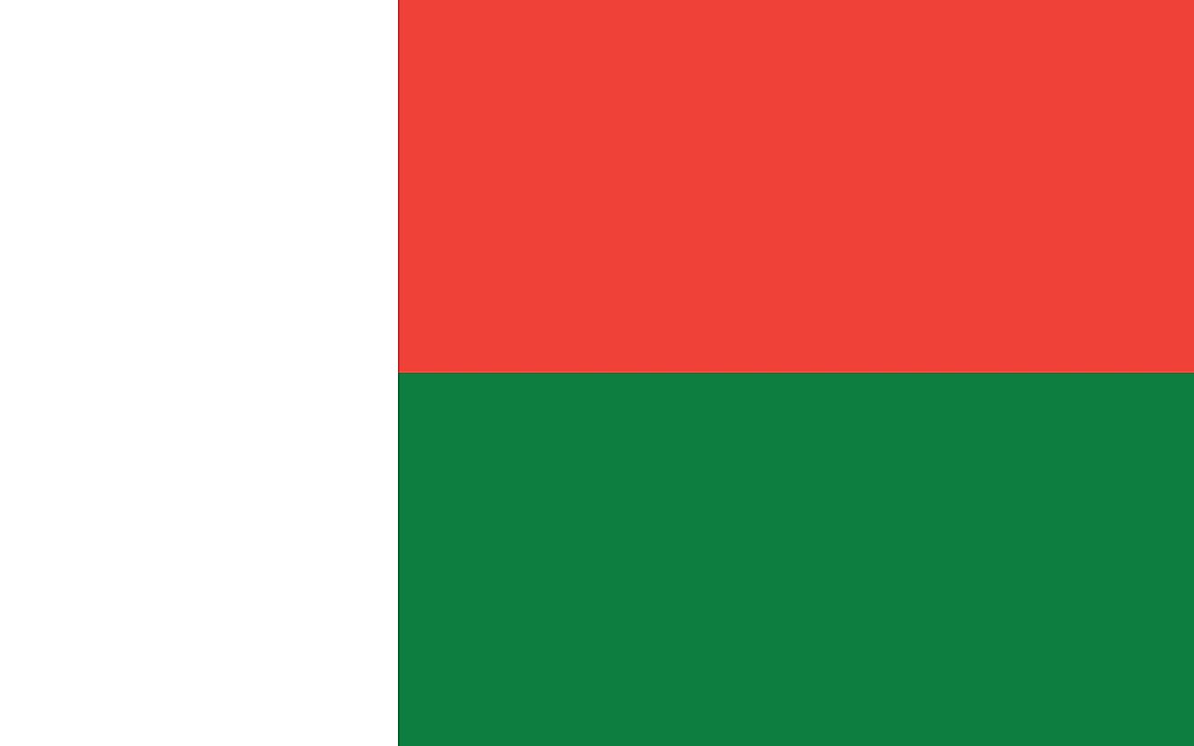 The flag of Madagascar.