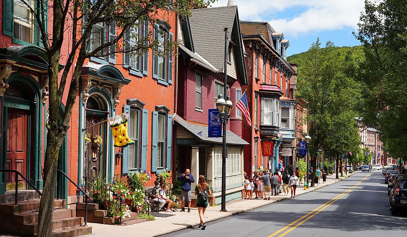 The historic town of Jim Thorpe. Image credit EQRoy via Shutterstock