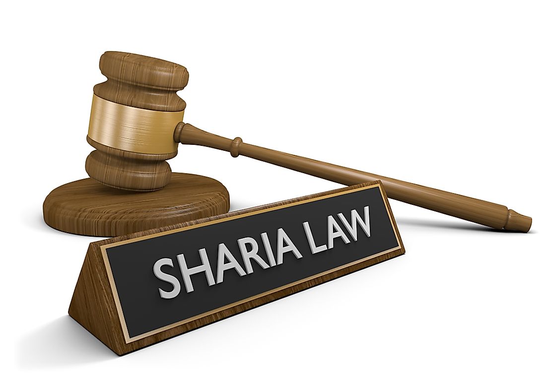 Sharia Law is used in some court systems. 