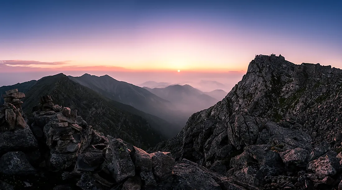 Mount Taibai is the highest mountain of the Qinling Range. 