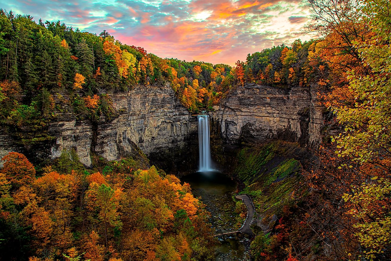 Taughannock Falls State Park near Trumansburg, New York.