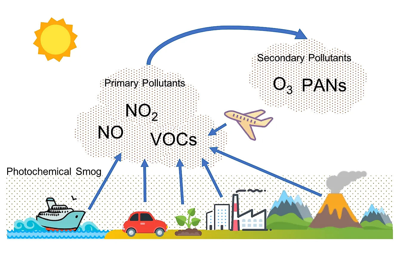 hypothesize how air pollution like smog affects photosynthesis