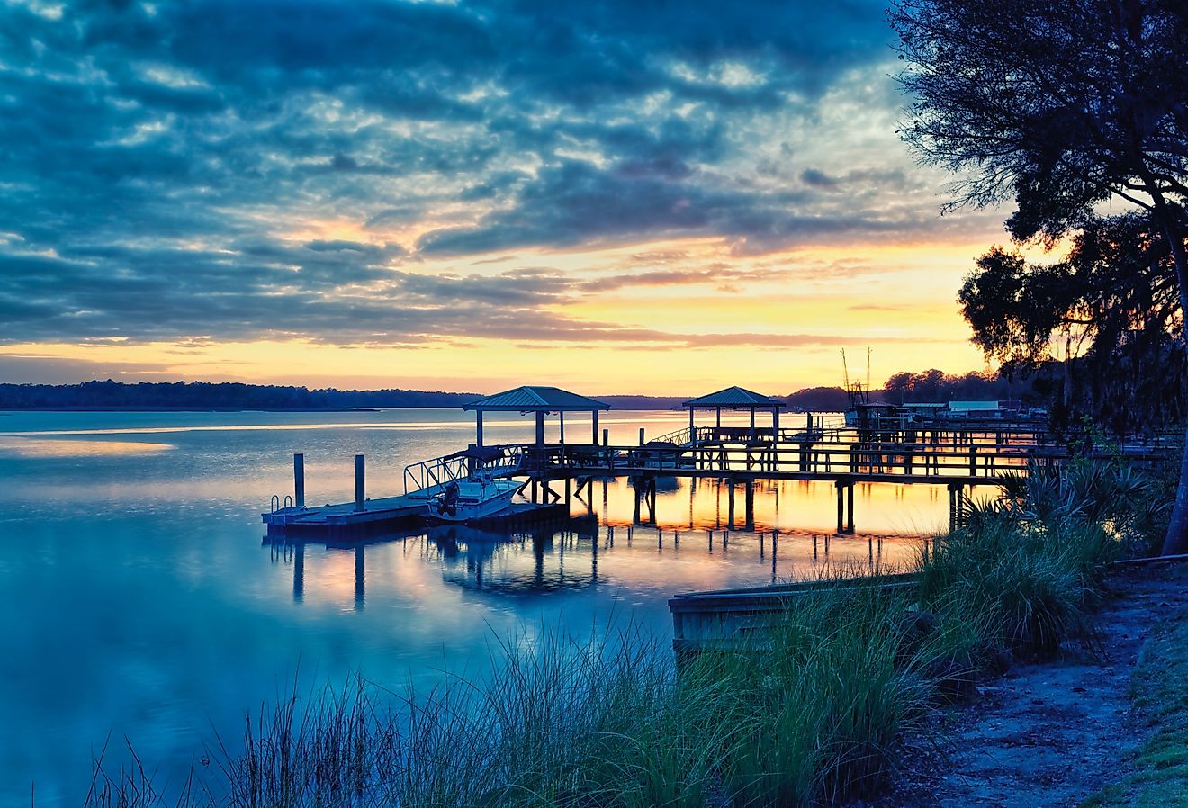 Another beautiful evening on the May River, as viewed just off Calhoun Street in Bluffton, SC.