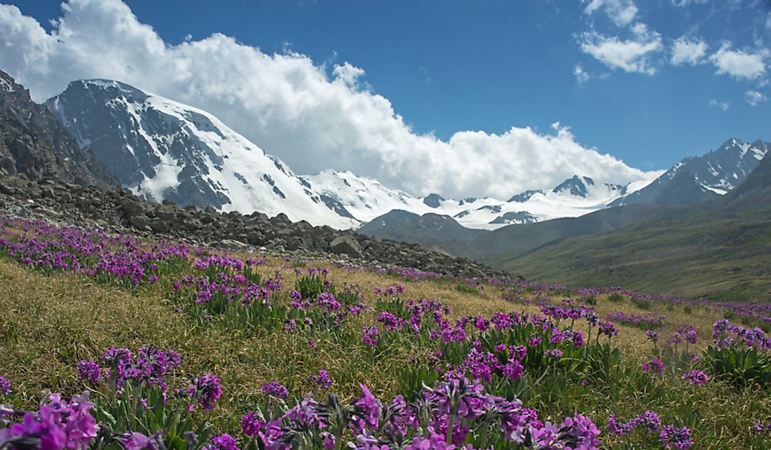The Tian Shan mountains in Kazakhstan's Almaty precinct.
