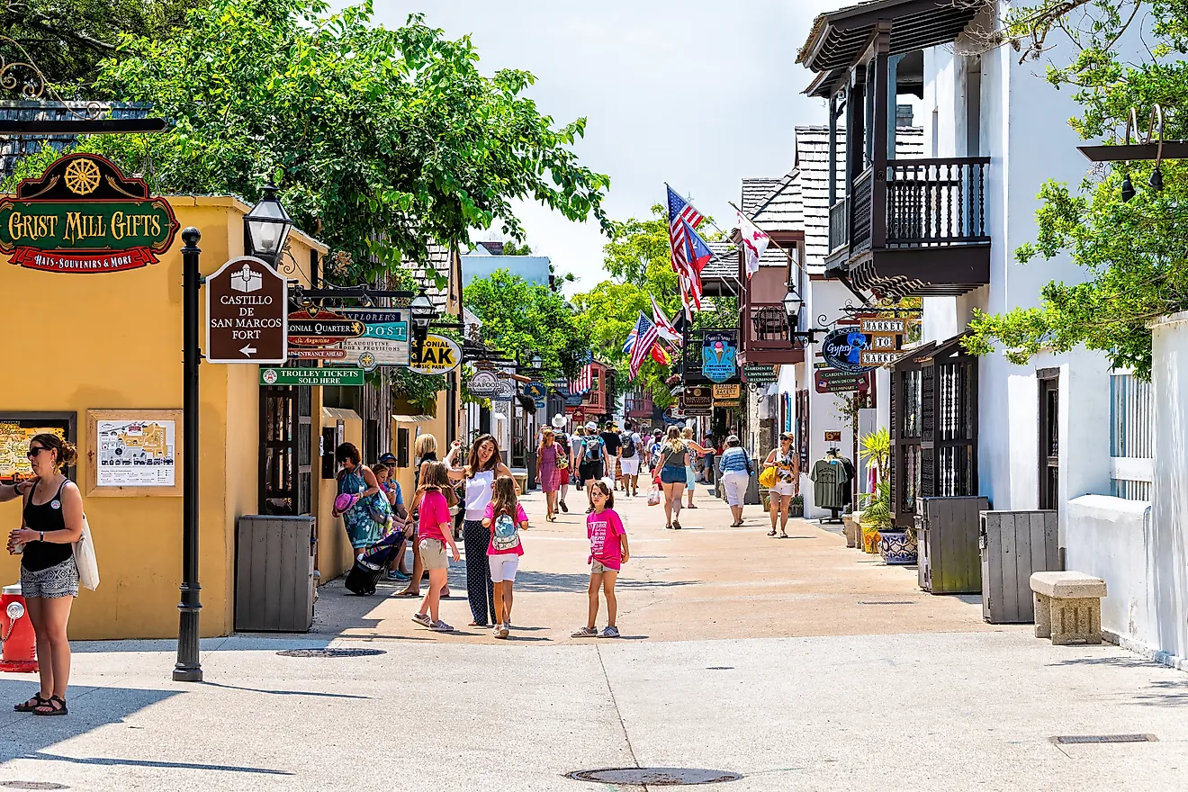 St. George Street in St. Augustine, Florida. Image credit Andriy Blokhin via Shutterstock