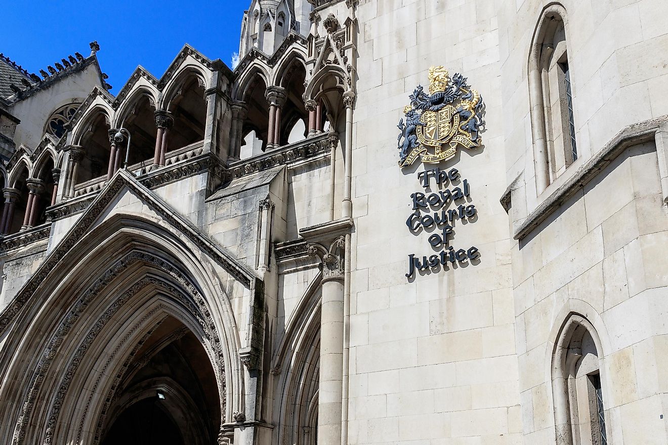 Royal Courts of Justice in London. 
