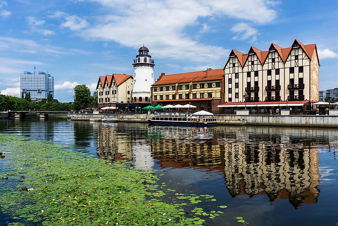 The beautiful Russian city of Kaliningrad is located at the mouth of the River Pregolya.