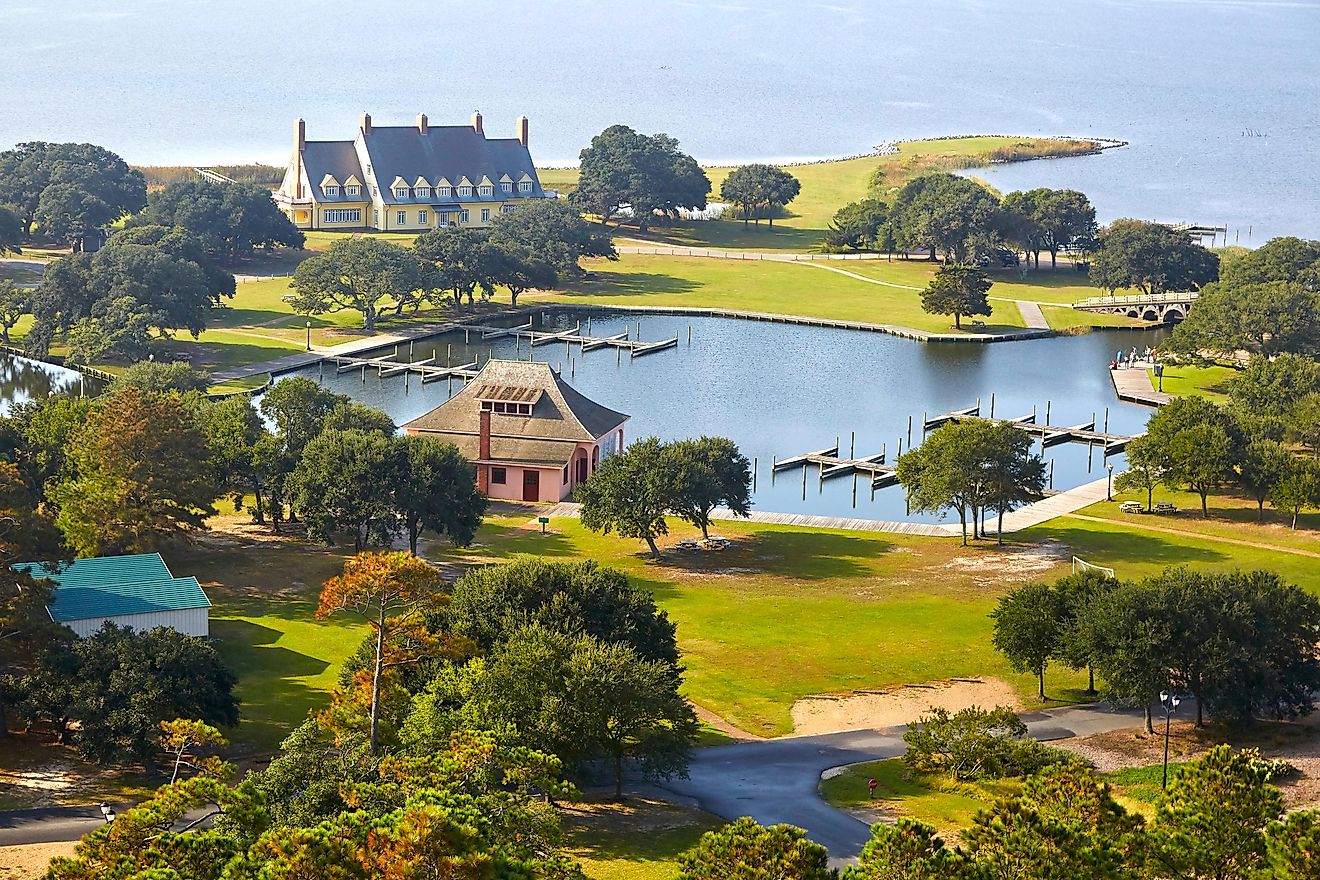 The beautiful Outer Banks town of Corolla.