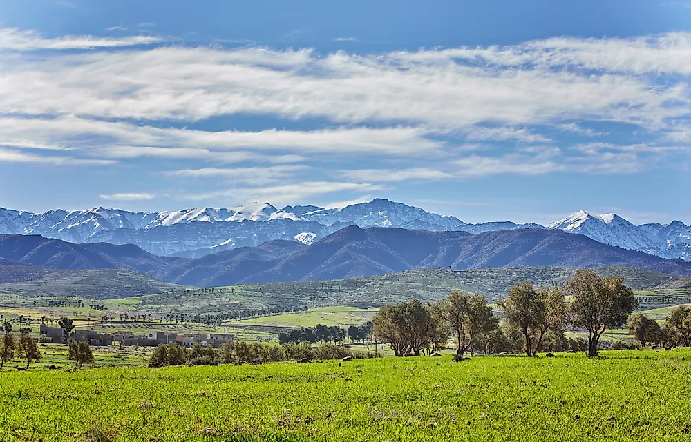 The landscape of Morocco. 