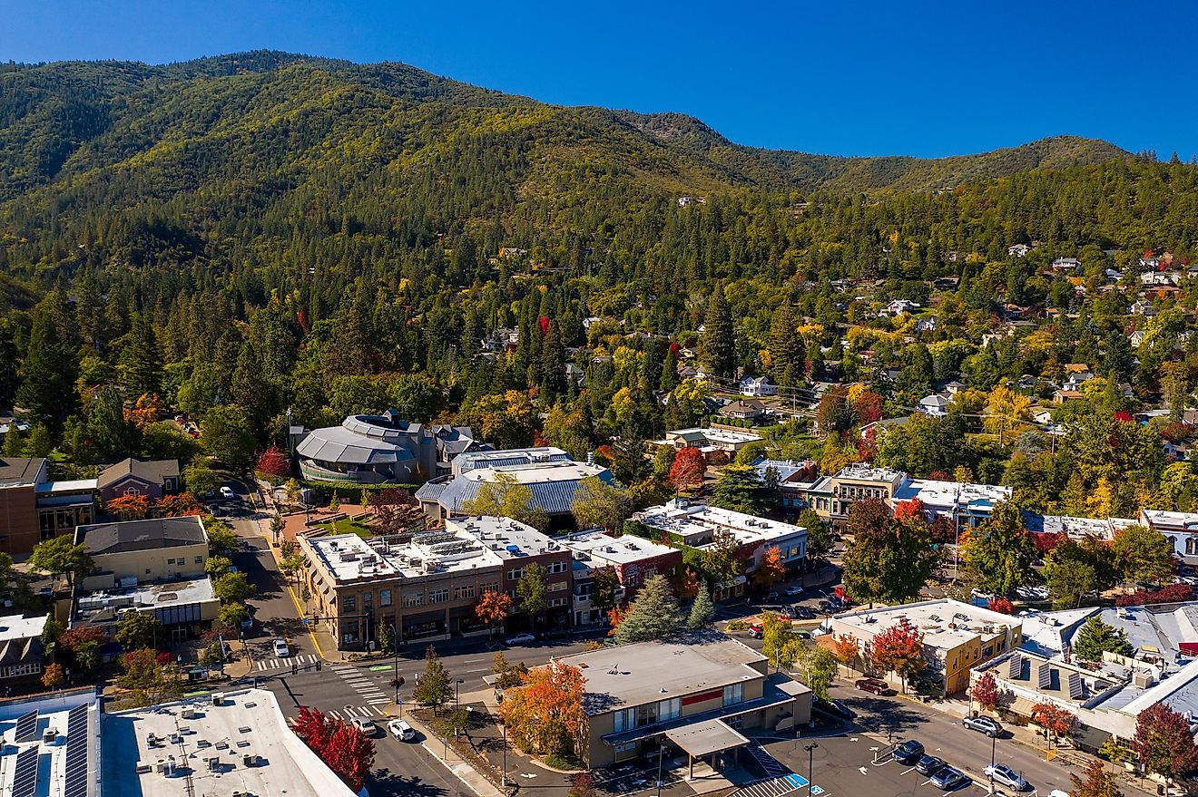 Overlooking Ashland, Oregon.