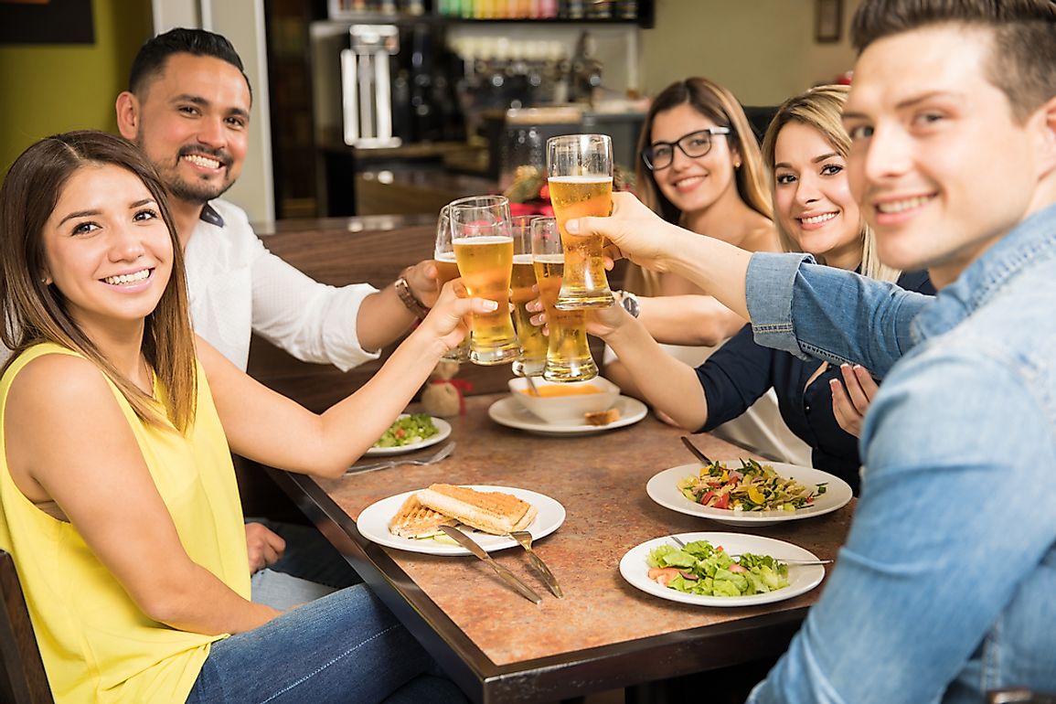 Group of Friends Toasting with Beers. 