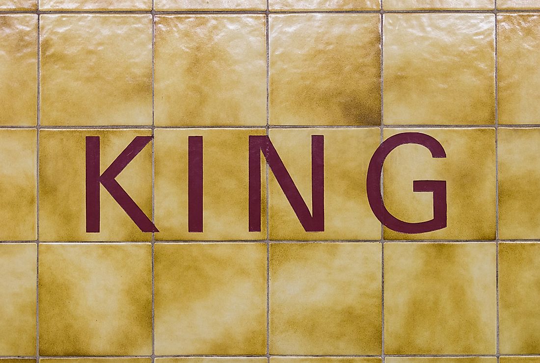 The iconic TTC lettering, as seen at King station. 