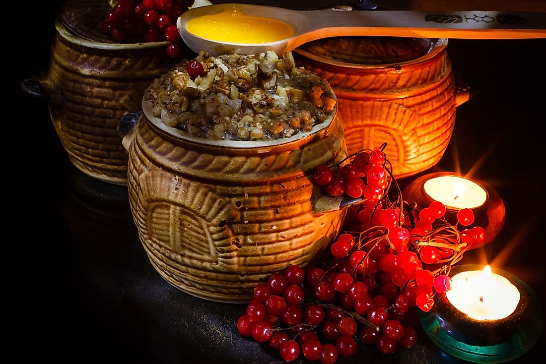 Kutia, a traditional Christmas meal in Ukraine. 