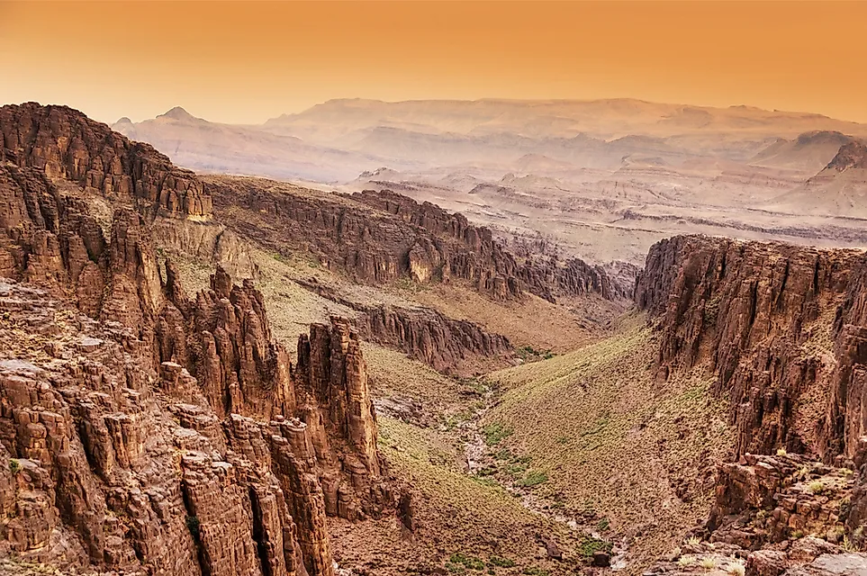 The Anti-Atlas Mountains in Morocco, Africa.