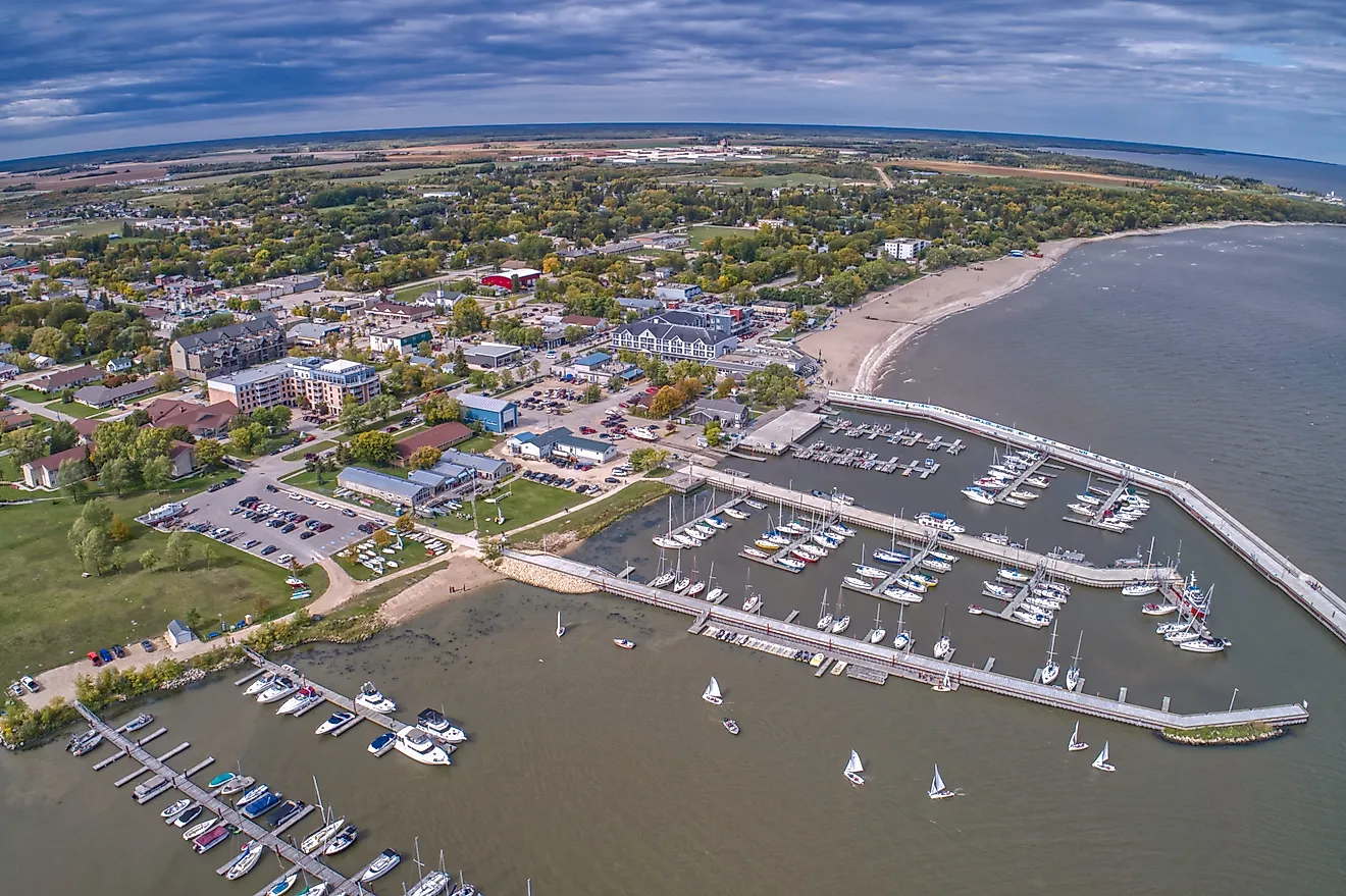 Gimli is a popular Tourist Destination on the West shore of Lake Winnipeg in Manitoba