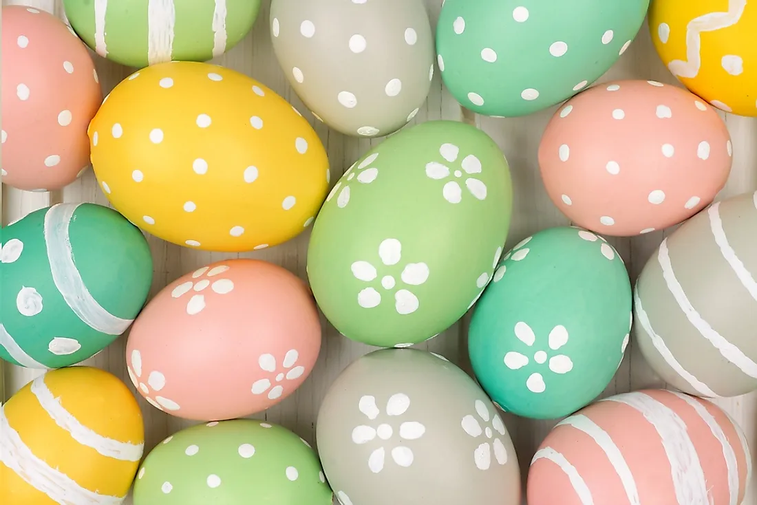 The colorful eggs used to celebrate Easter have a religious background. 