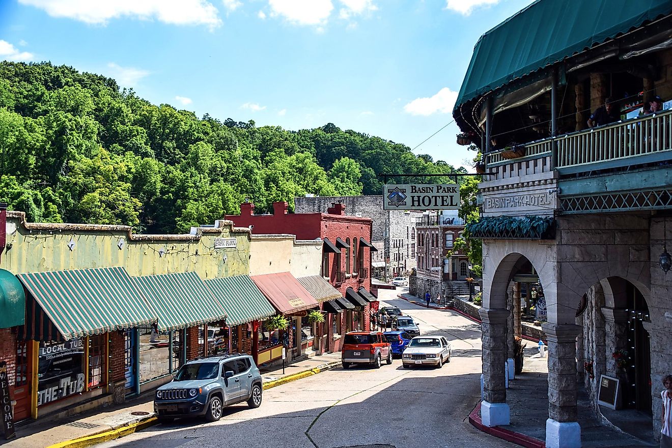 Downtown Eureka Springs, Arkansas.