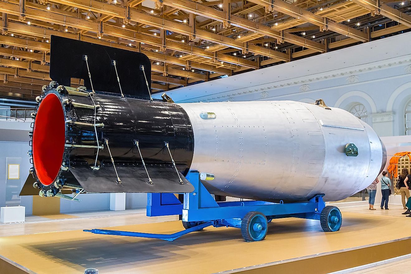 The most powerful Soviet thermonuclear bomb AN602 ("Tsar Bomb"). Image credit: wws001 / Shutterstock.com
