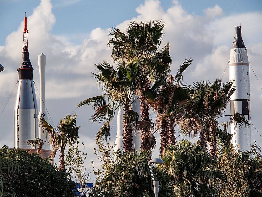 Cape Canaveral, known as the Space Coast, has been a rocket launching site since 1949.