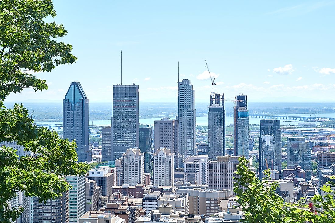 Summer is a popular month for tourists to visit Montreal. 