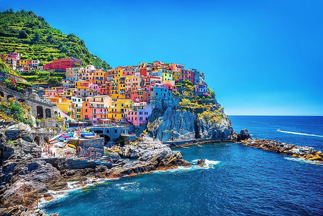 Cinque Terre on the Italian Riviera.