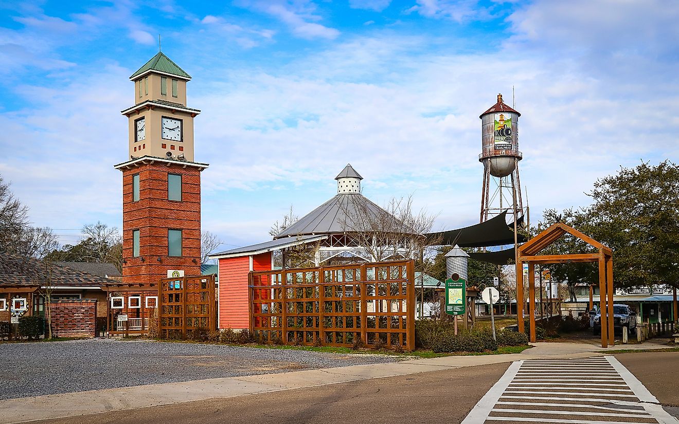 Downtown Covington, Louisiana. Editorial credit: Wirestock Creators / Shutterstock.com